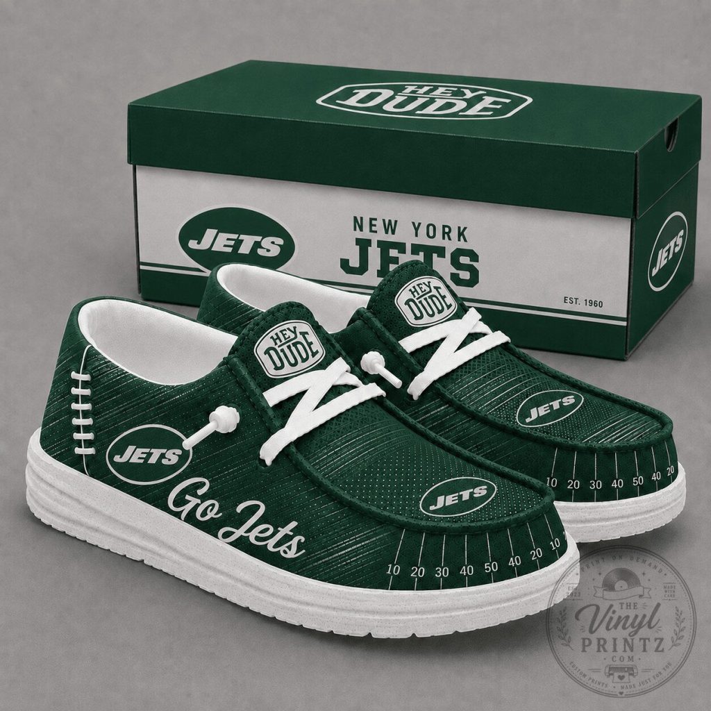 New York Jets Football Field Fan Loafer Shoes 15 New York Jets Football Field Fan Loafer Shoes