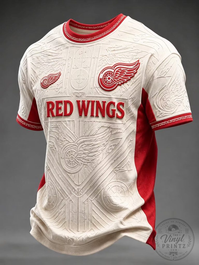 Detroit Red Wings Ice Hockey Fan White and Red Sports Jersey 17 Detroit Red Wings Ice Hockey Fan White and Red Sports Jersey