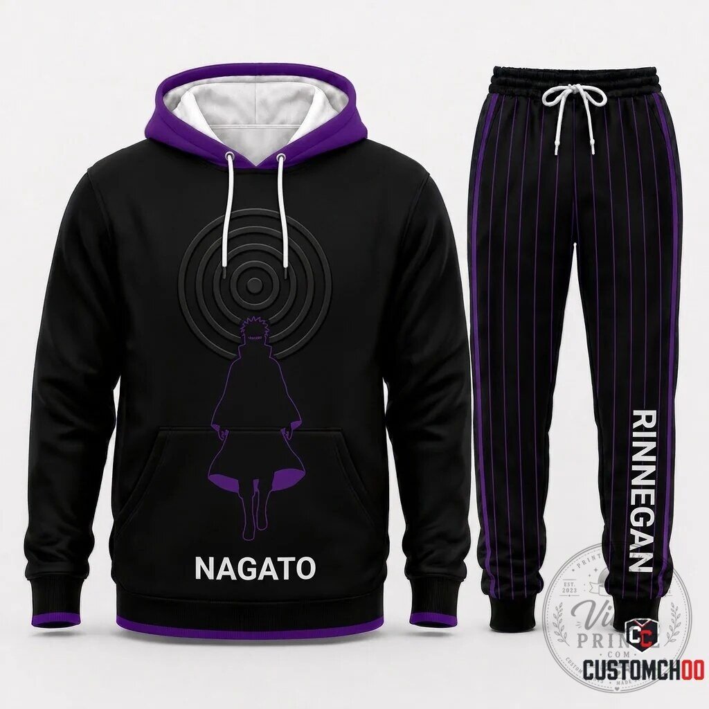 Naruto Pain Nagato Akatsuki Know Pain Deva Path Hoodie and Jogger Pants Set 14 Naruto Pain Nagato Akatsuki Know Pain Deva Path Hoodie and Jogger Pants Set