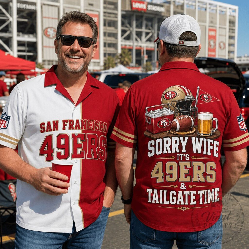 San Francisco 49ers Fan Shirt, Funny Tailgate Time Football Hawaiian Shirt 26 San Francisco 49ers Fan Shirt, Funny Tailgate Time Football Hawaiian Shirt