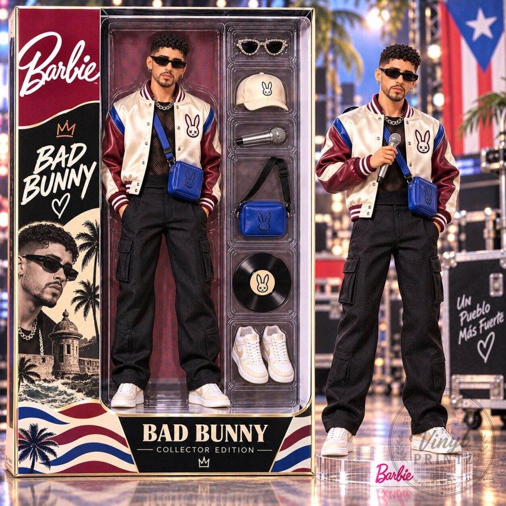 Bad Bunny Collector Edition Barbie Doll Commemorative Figure Bad Bunny Collector Edition Barbie Doll Commemorative Figure