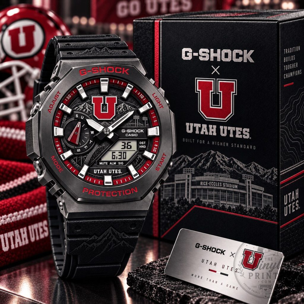 University of Utah Utes G-Shock Premium Dial Collector Watch University of Utah Utes G-Shock Premium Dial Collector Watch