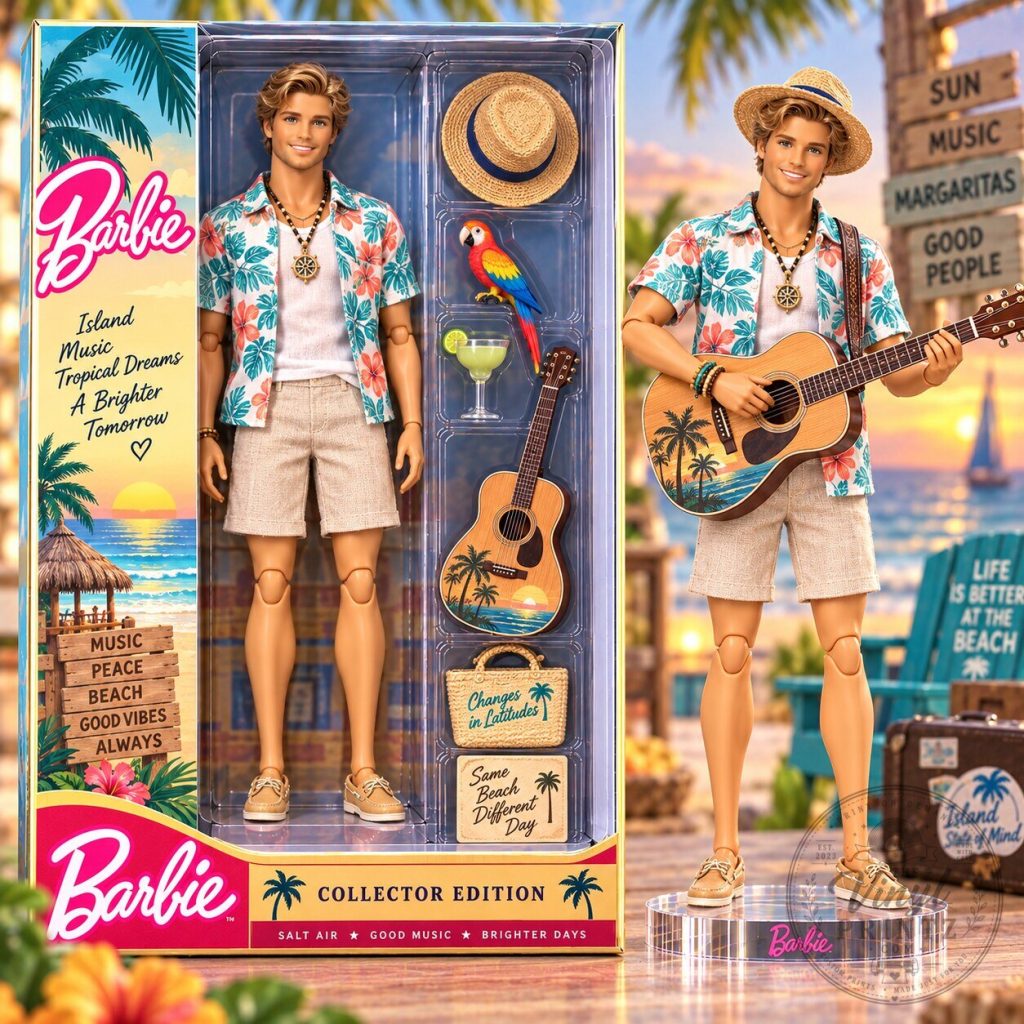Barbie Island Music Tropical Dreams Ken Doll Collector Edition Figure Barbie Island Music Tropical Dreams Ken Doll Collector Edition Figure