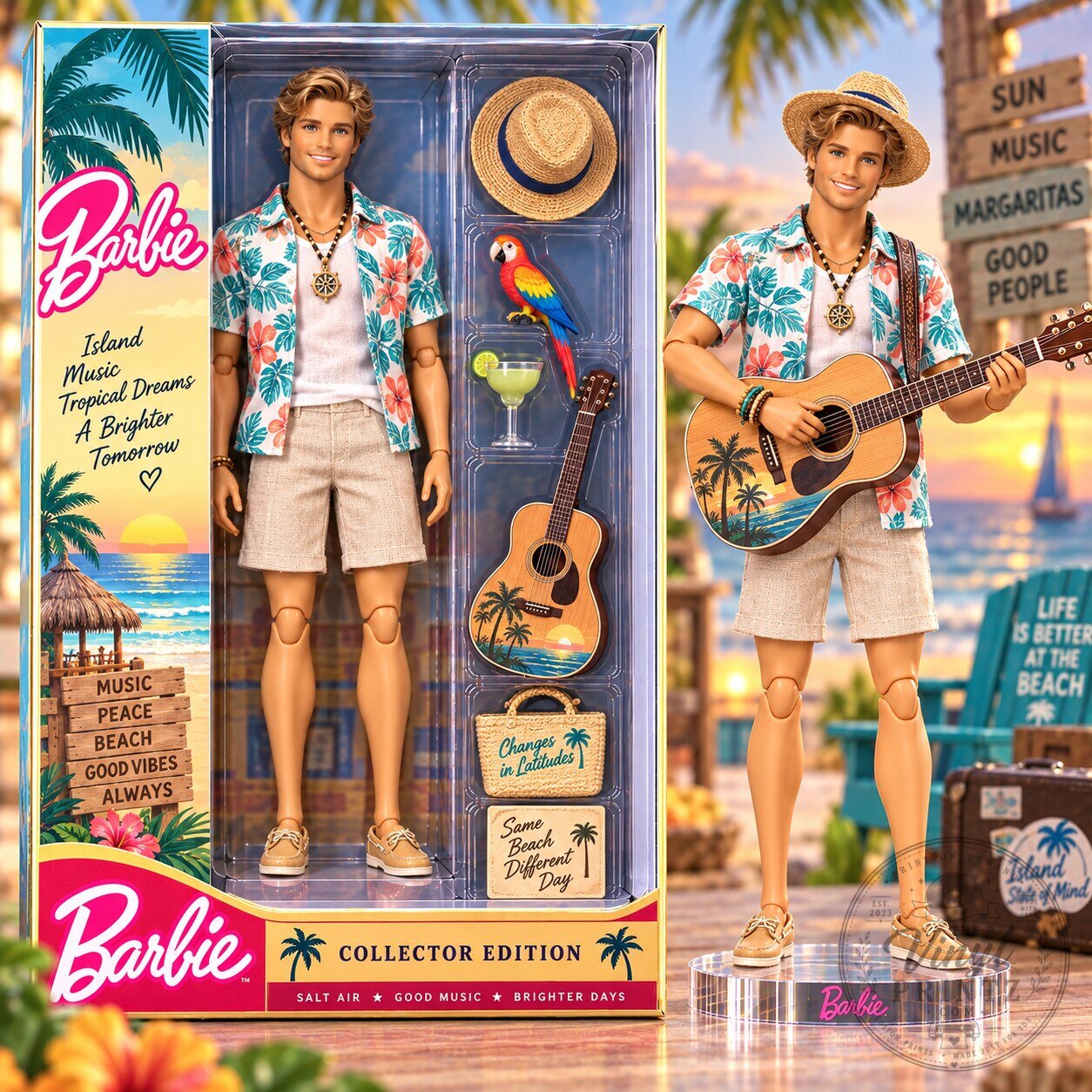 Barbie Island Music Tropical Dreams Ken Doll Collector Edition Figure