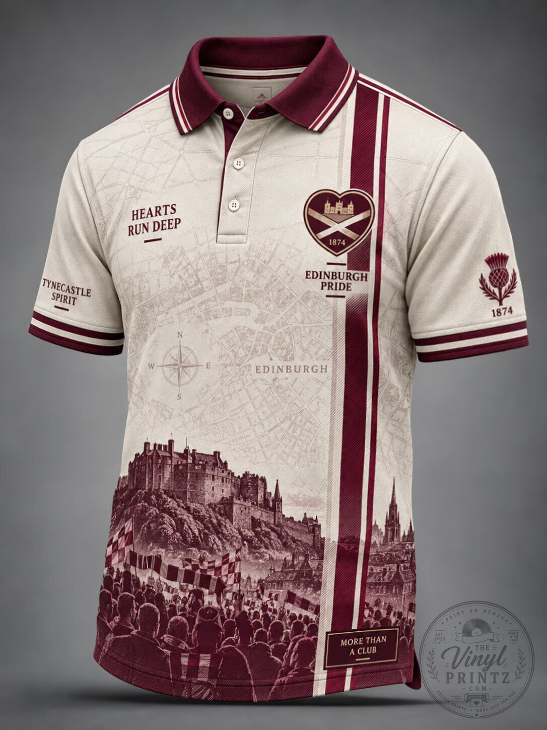 Heart of Midlothian Football Club Edinburgh Pride Polo Shirt