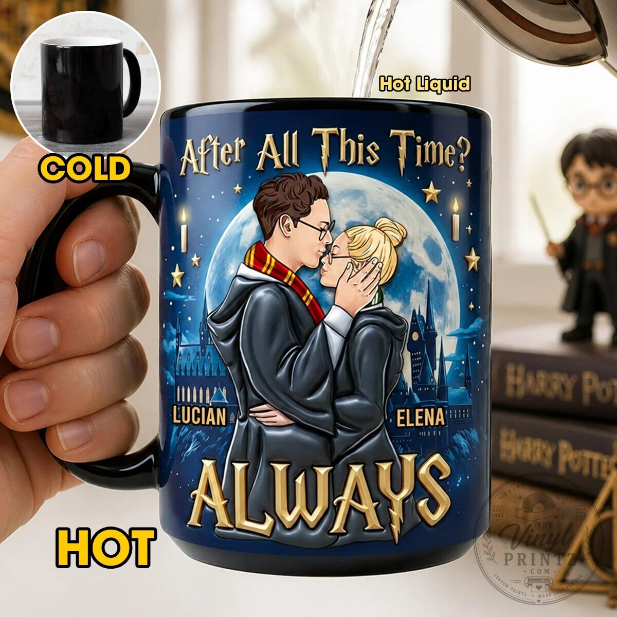 Harry Potter Always Magic Mug - Personalized Wizard Couple Coffee Cup Gift