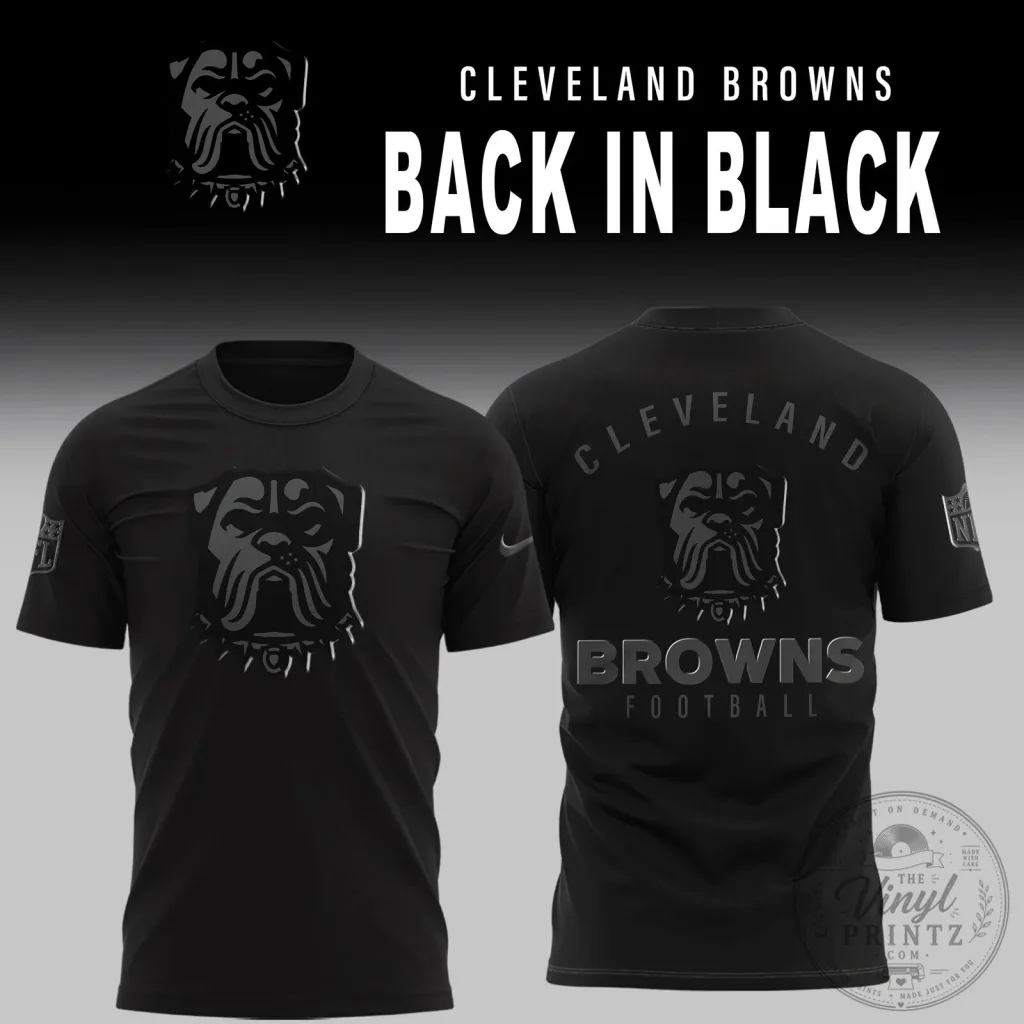 Back In Black Shirt for Cleveland Browns Fans - Football Team Apparel 8 Back In Black Shirt for Cleveland Browns Fans - Football Team Apparel