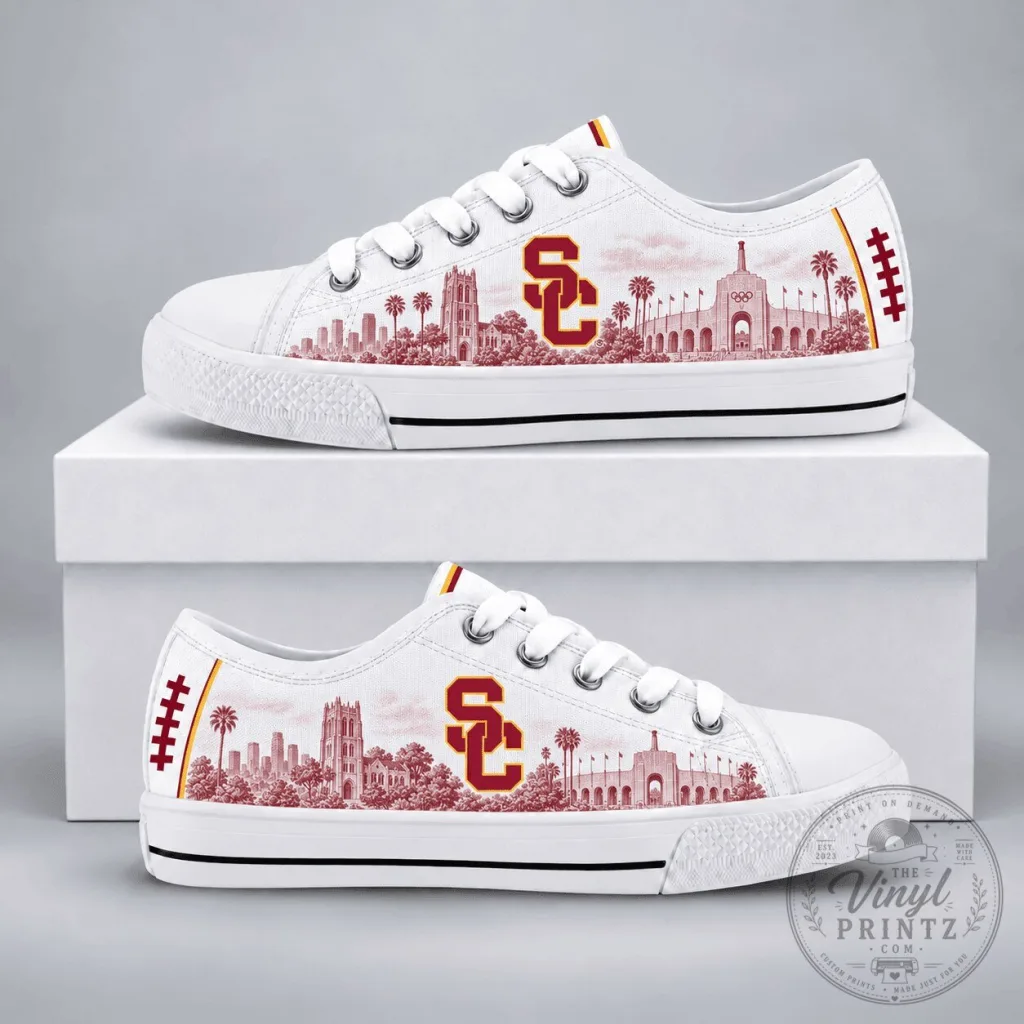 University of Southern California Trojans NCAA Canvas Sneakers University of Southern California Trojans NCAA Canvas Sneakers