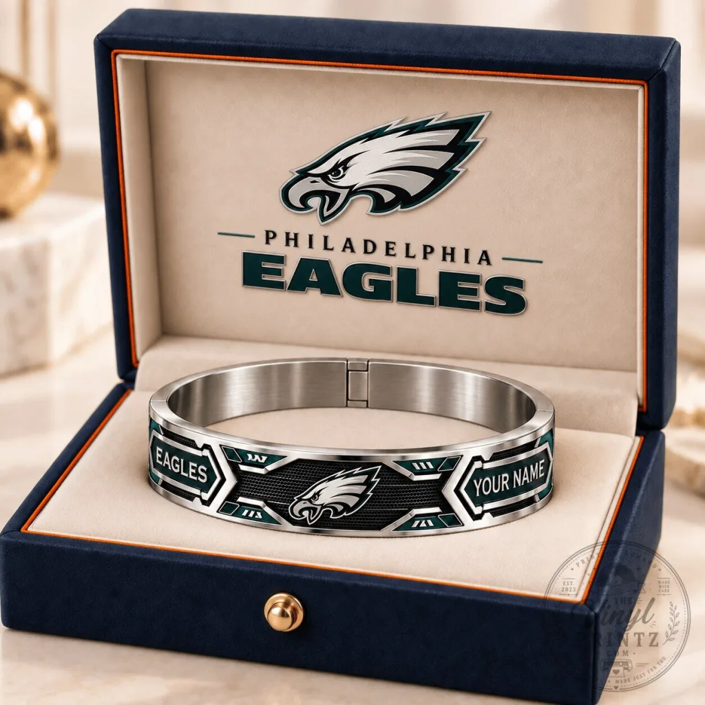 Philadelphia Eagles National Football League Custom Name Bracelet 1 Philadelphia Eagles National Football League Custom Name Bracelet