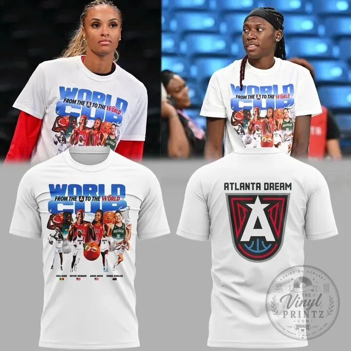 Atlanta Dream 2026 World Cup Warm Up Basketball Team T-Shirt