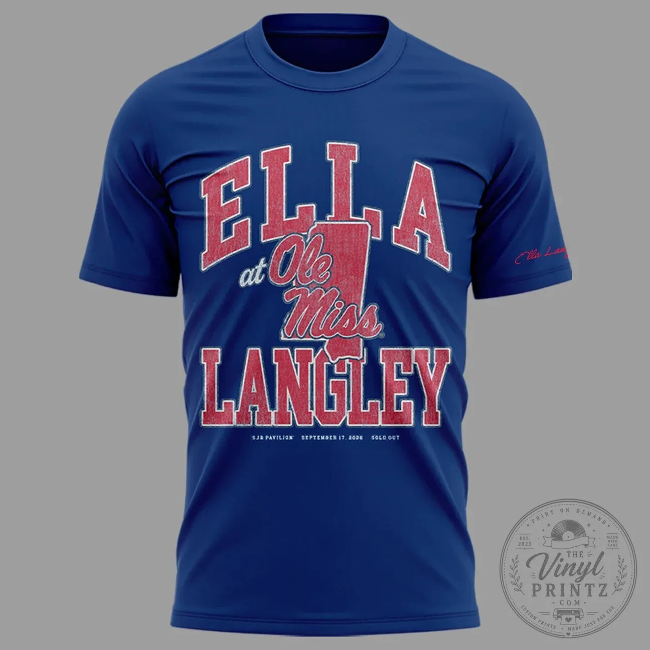 Ole Miss Rebels Concert T-Shirt 2026 for The Dandelion Tour by Ella Langley 10 Ole Miss Rebels Concert T-Shirt 2026 for The Dandelion Tour by Ella Langley