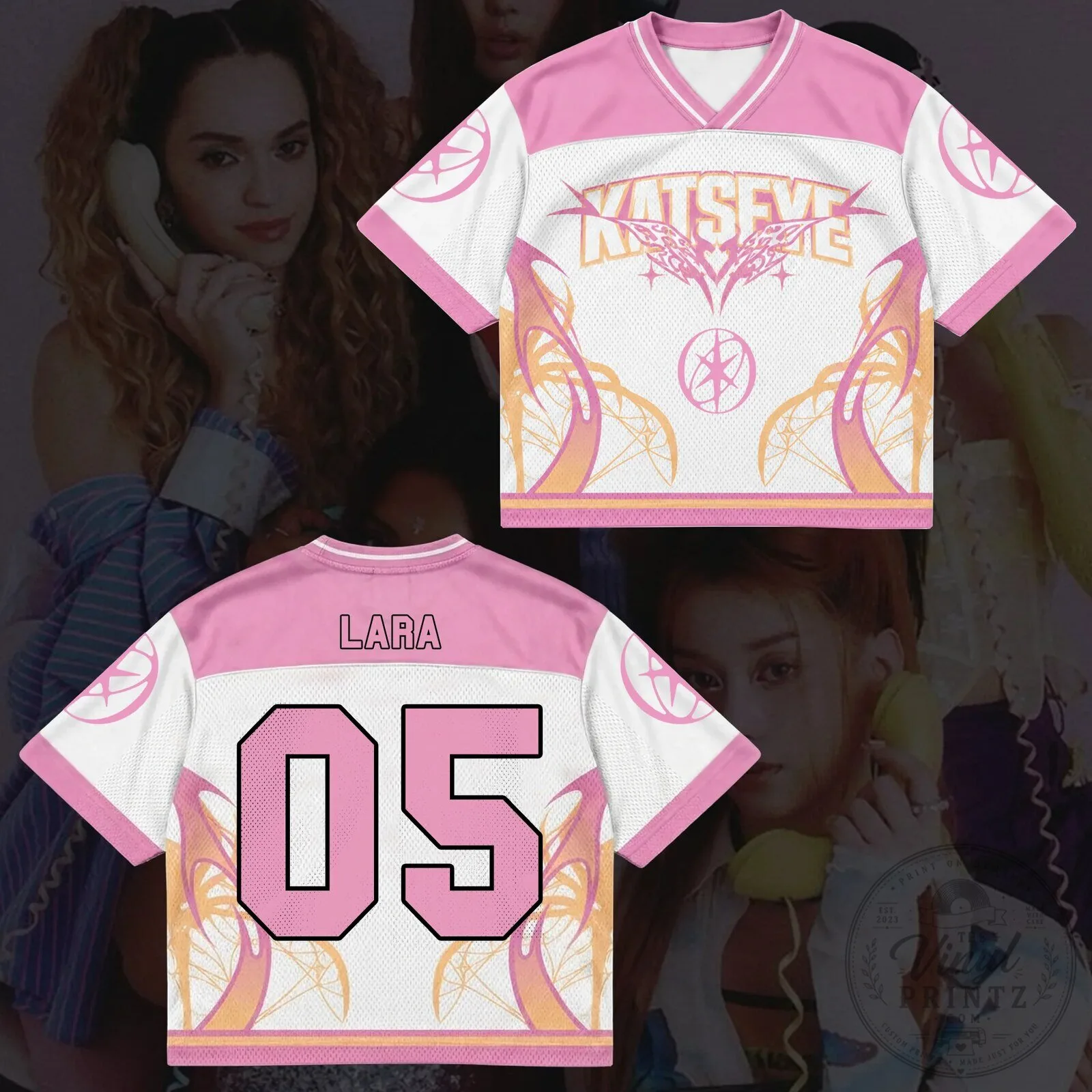 Katseye Wild Pastel Coquette Aesthetic Mixed Mesh Jersey Fanmerch 15 Katseye Wild Pastel Coquette Aesthetic Mixed Mesh Jersey Fanmerch