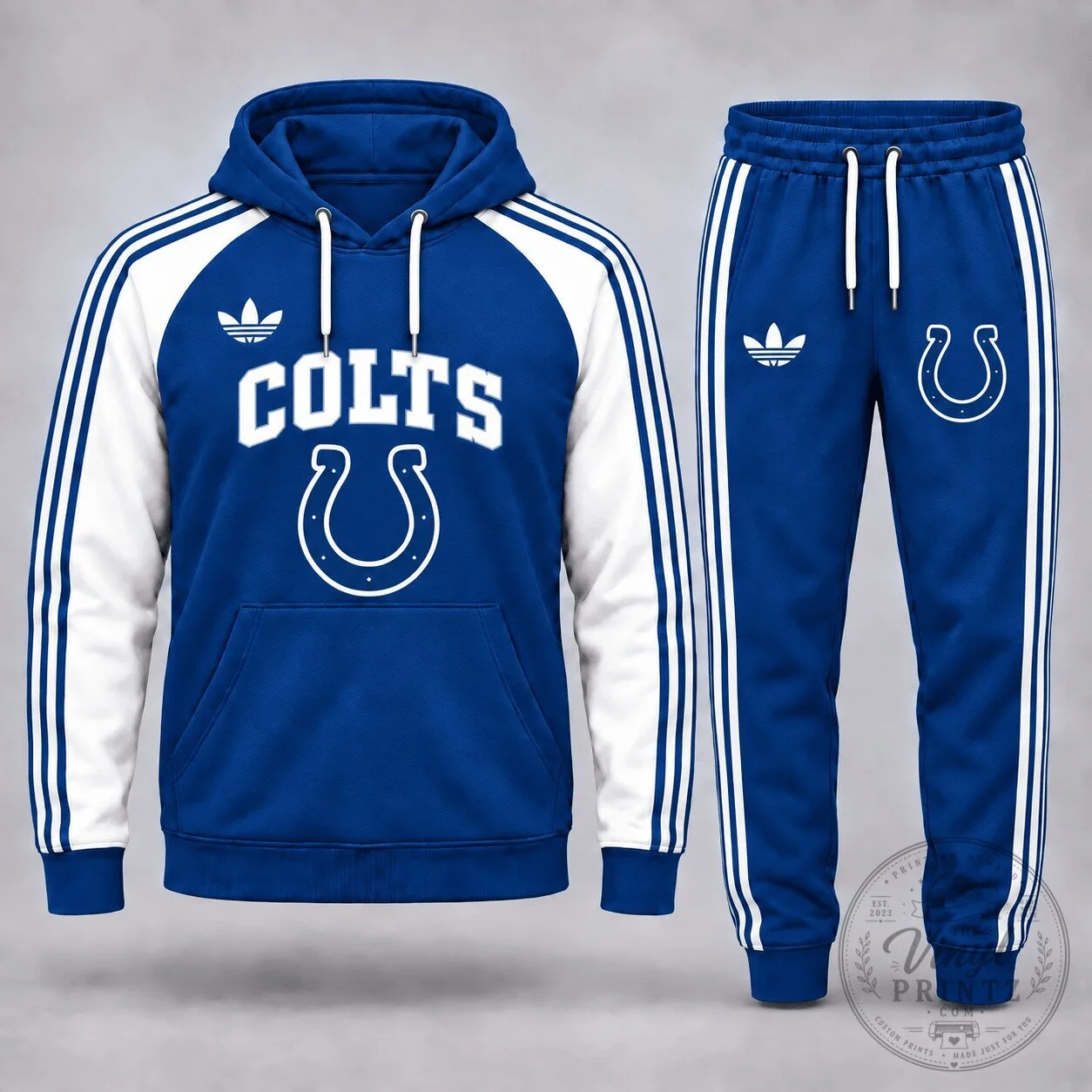 Indianapolis Colts National Football League Blue and White Hoodie and Jogger Set