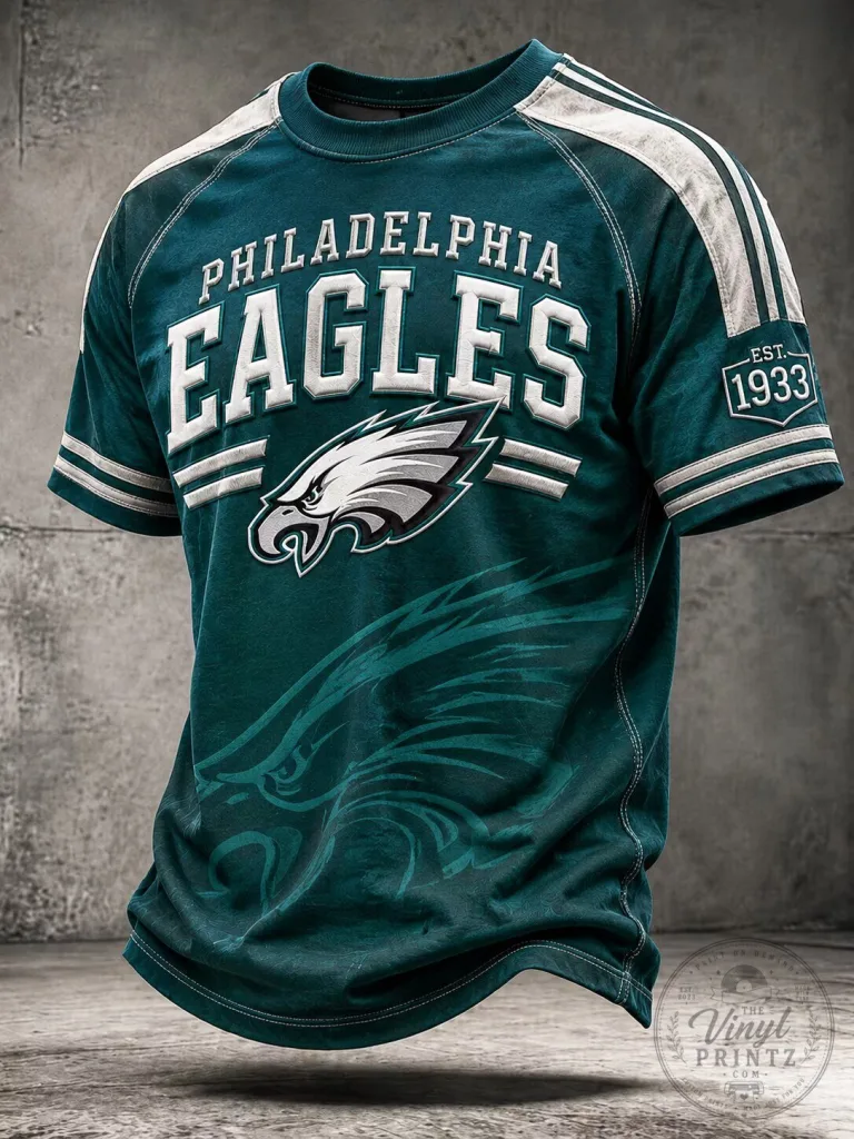 Philadelphia Eagles Football Fan Tee, Vintage Style NFL T-Shirt 4 Philadelphia Eagles Football Fan Tee, Vintage Style NFL T-Shirt