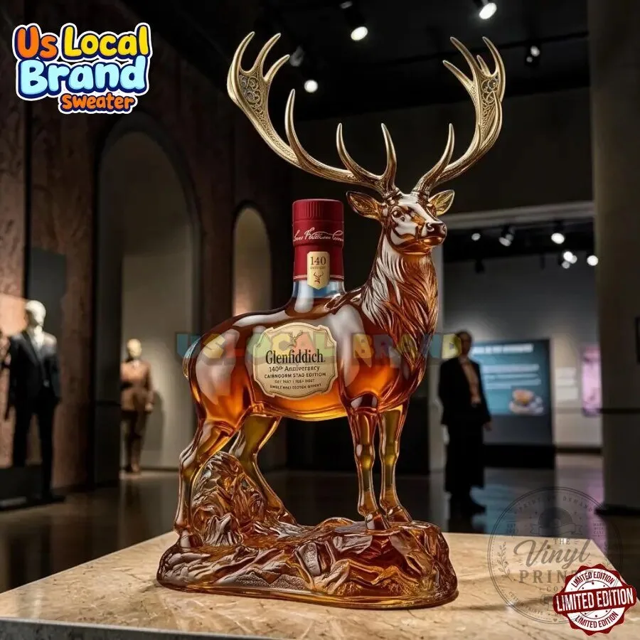 Glenfiddich 140th Anniversary Edition Stag Bottle Figurine