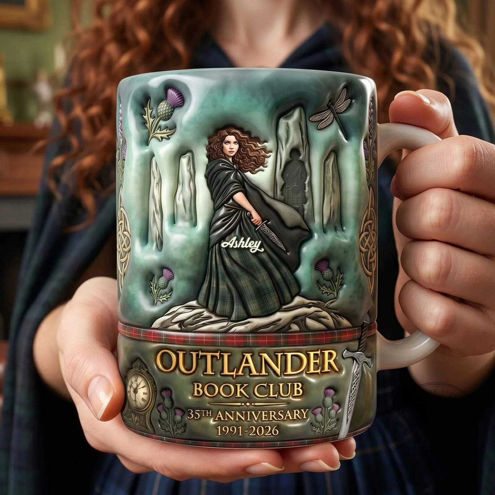 Outlander Book Club 35th Anniversary Personalized Coffee Mug