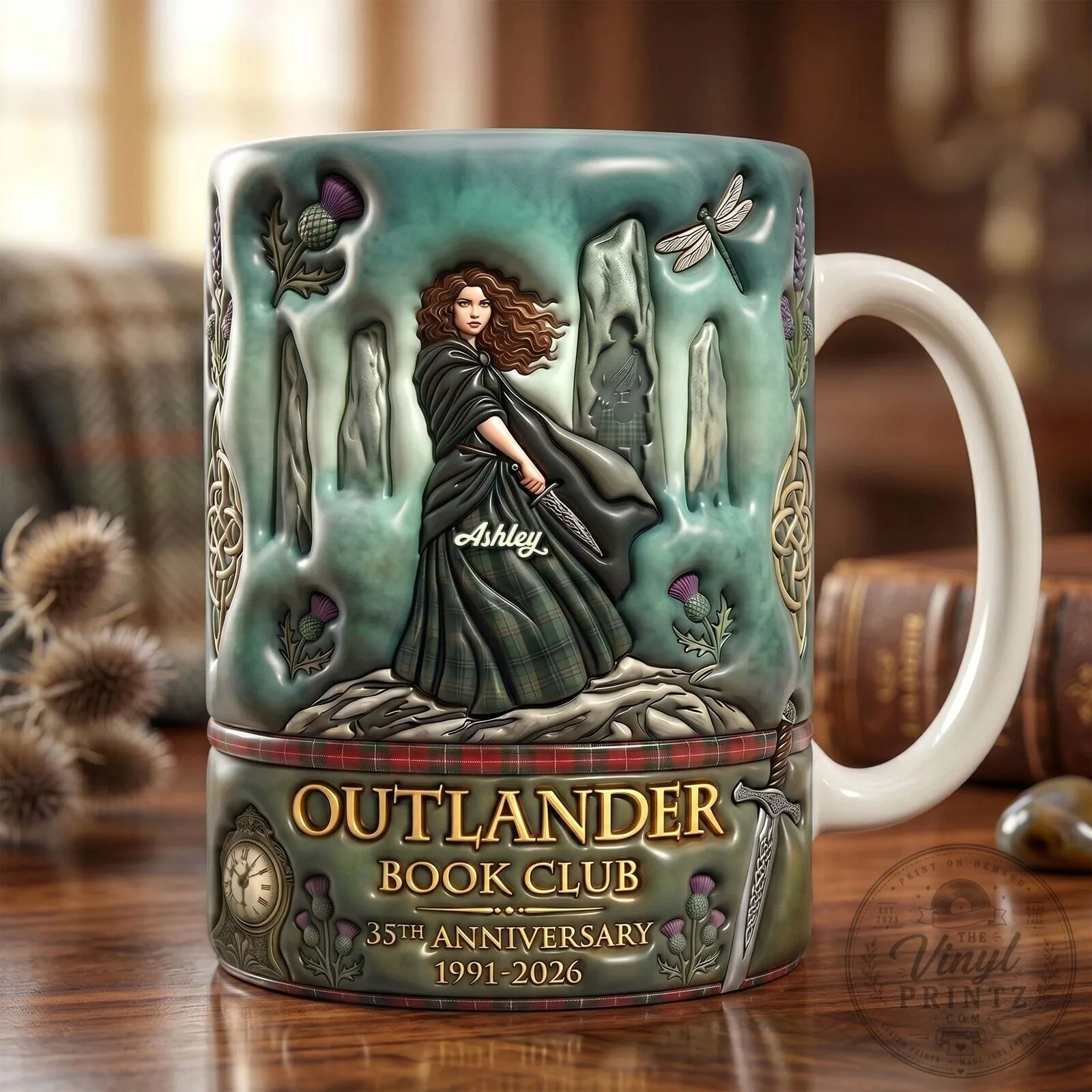 Outlander Book Club 35th Anniversary Personalized Coffee Mug 8 Outlander Book Club 35th Anniversary Personalized Coffee Mug