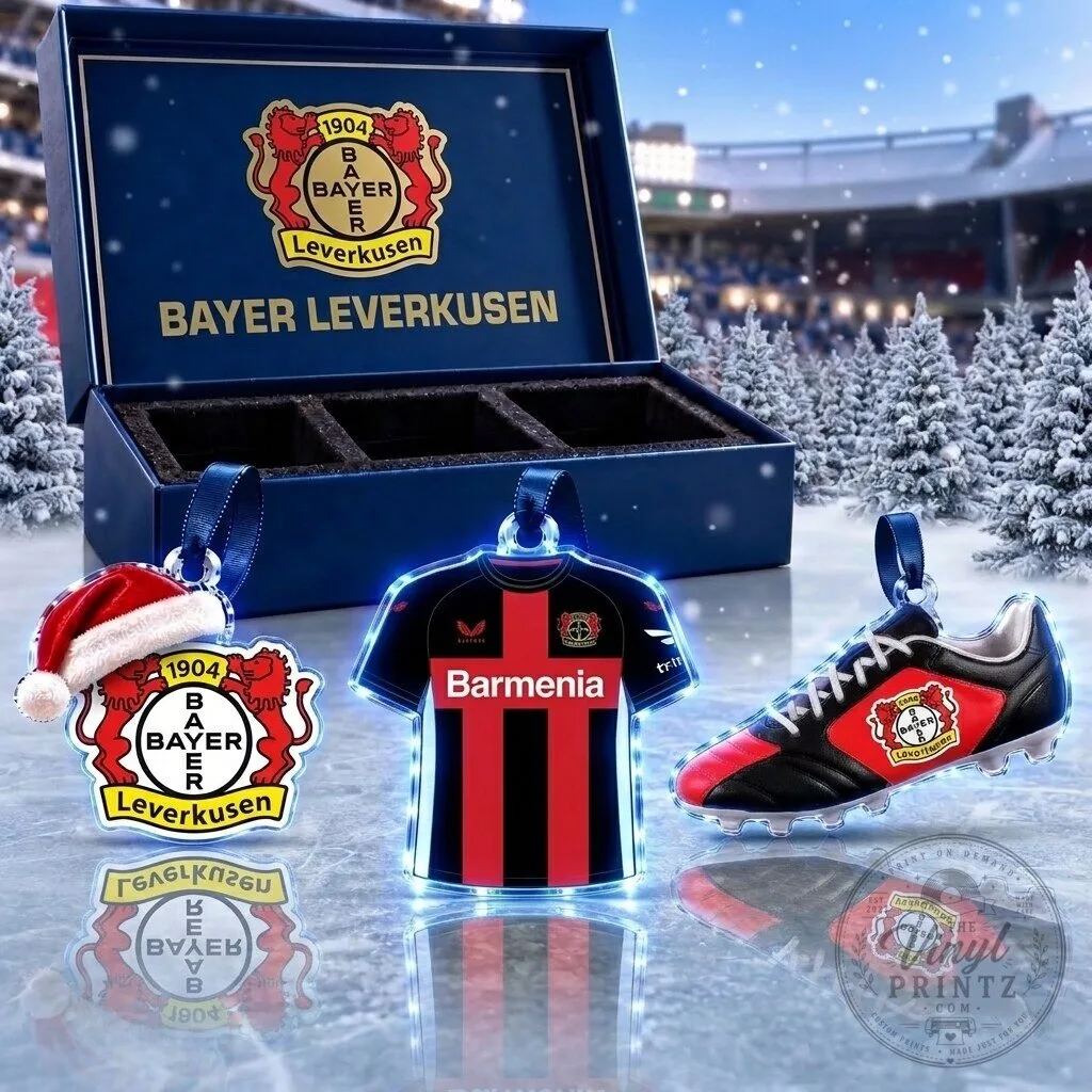 Bayer Leverkusen Football Club Christmas Tree Holiday Ornament Set