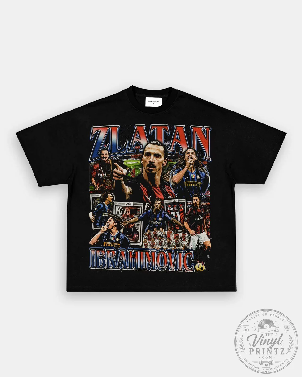 Zlatan Ibrahimovic Football Legend Graphic T-Shirt