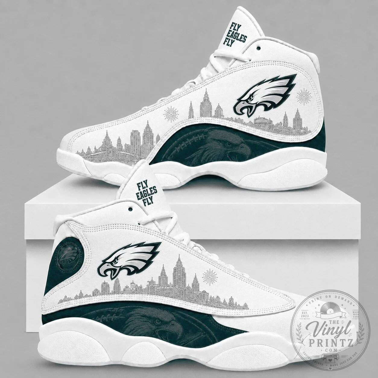Philadelphia Eagles Fly Eagles Fly High Top Sneakers