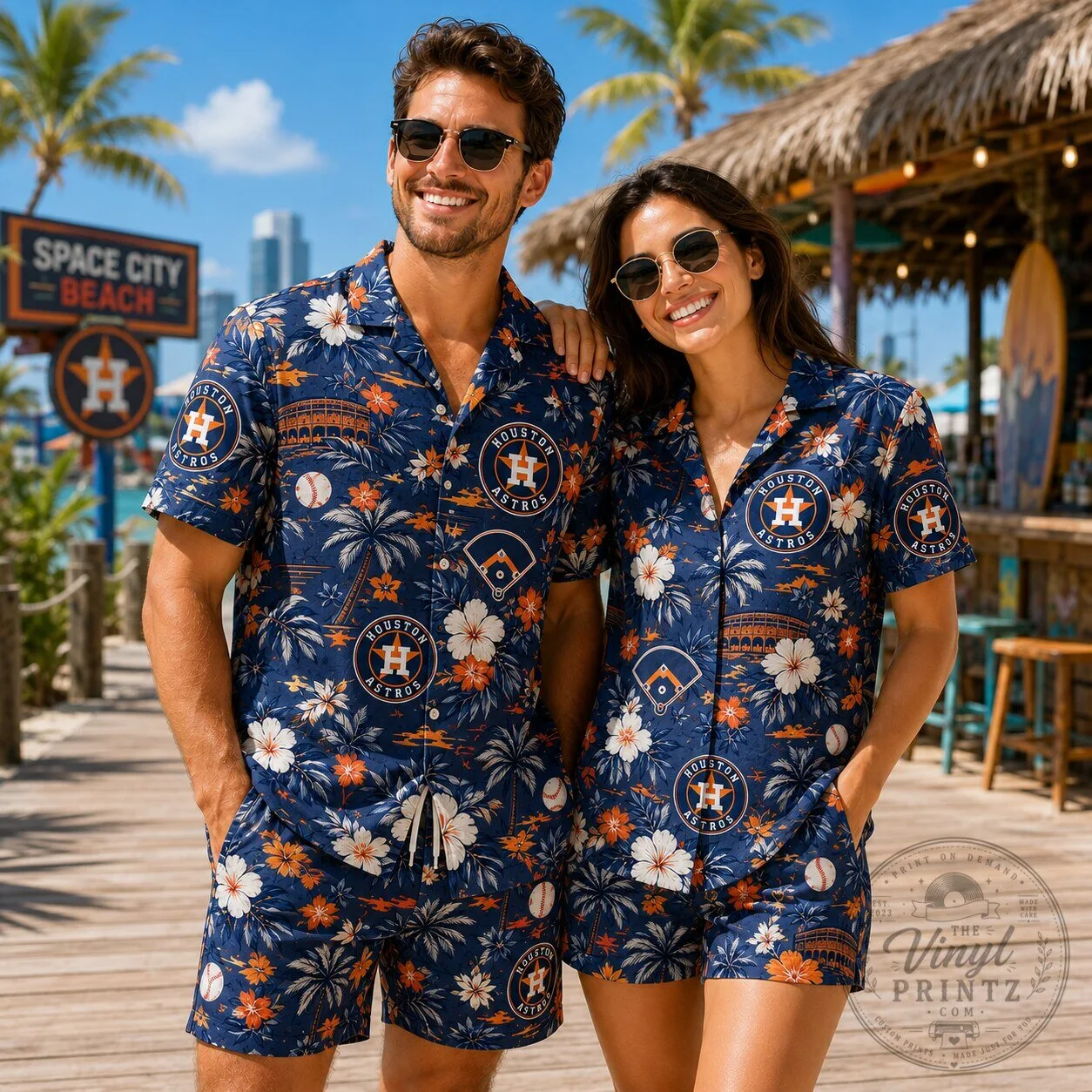 Houston Astros Baseball Hawaiian Shirt and Shorts Set