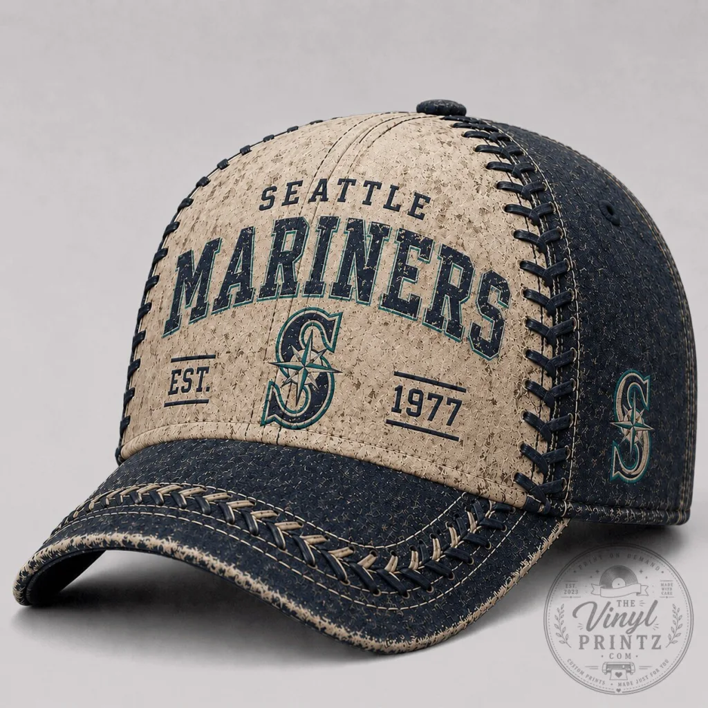 Seattle Mariners Baseball Team Vintage Style Stitched Cap Hat Seattle Mariners Baseball Team Vintage Style Stitched Cap Hat
