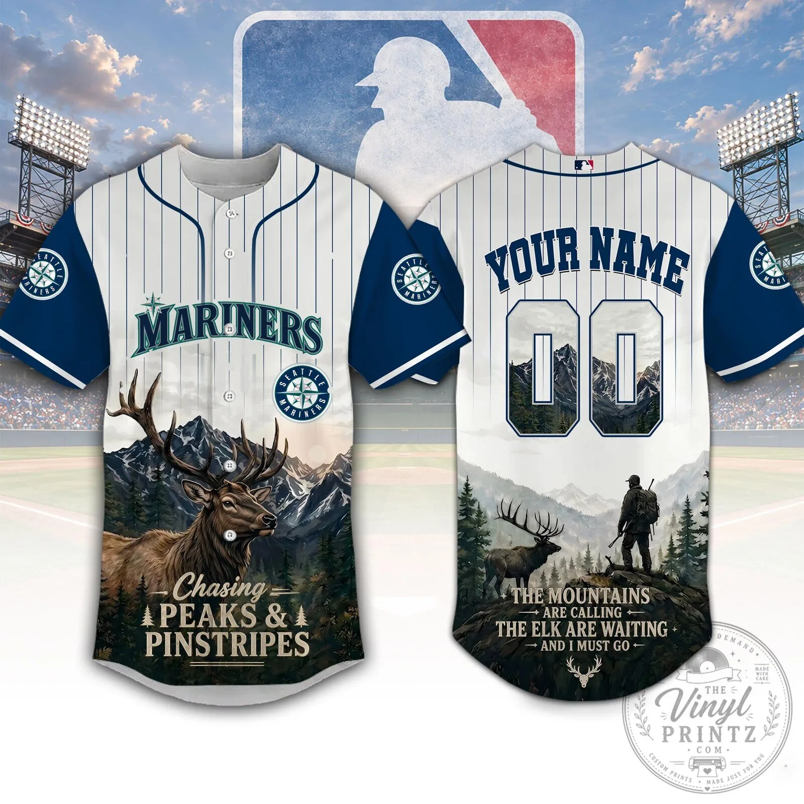 Seattle Mariners Baseball Hunting Personalized Jersey