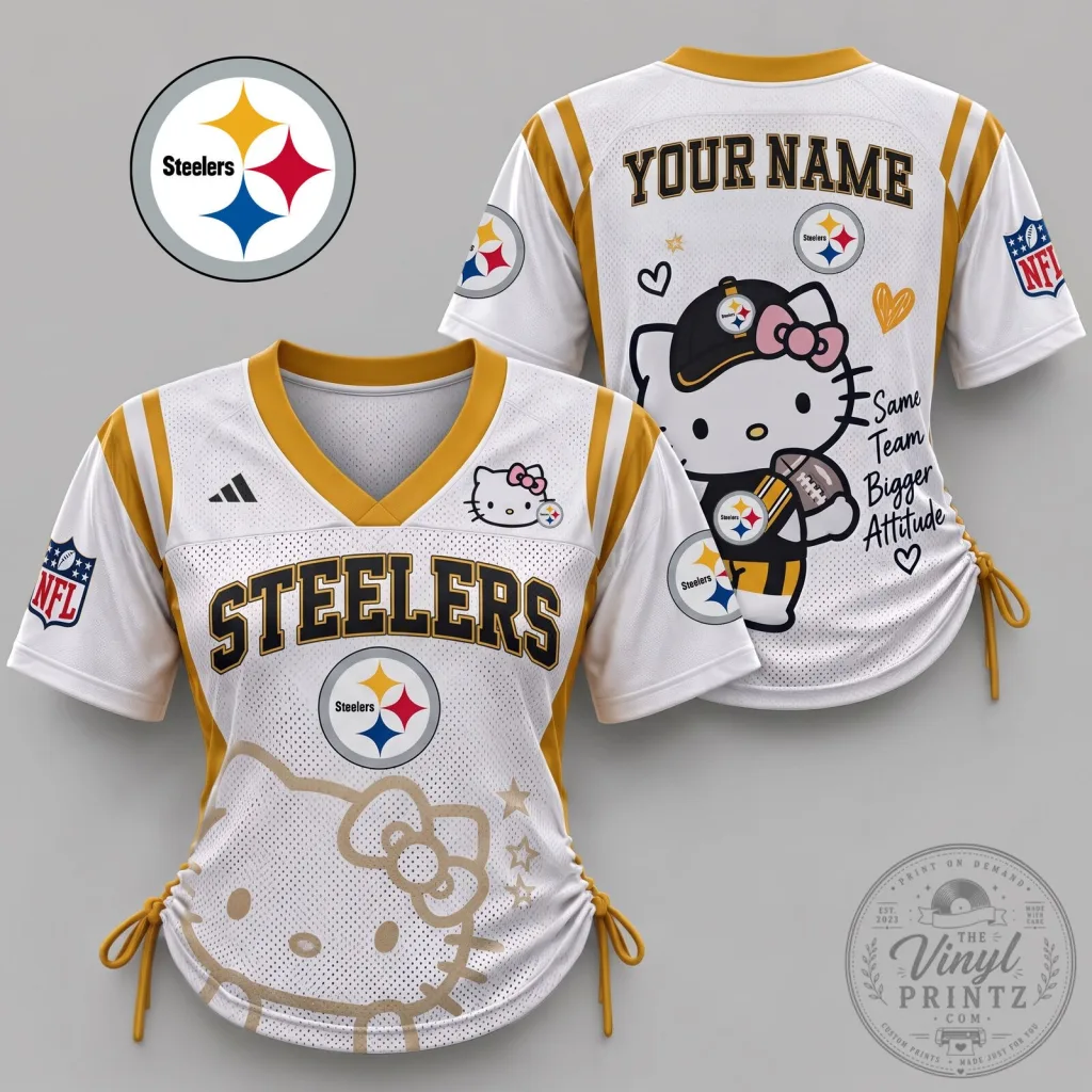 Pittsburgh Steelers Hello Kitty Football Jersey for Women
