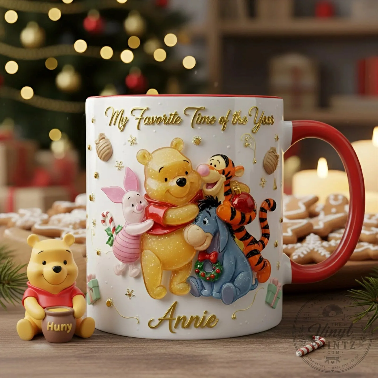 Winnie the Pooh My Favorite Time of the Year Christmas Mug