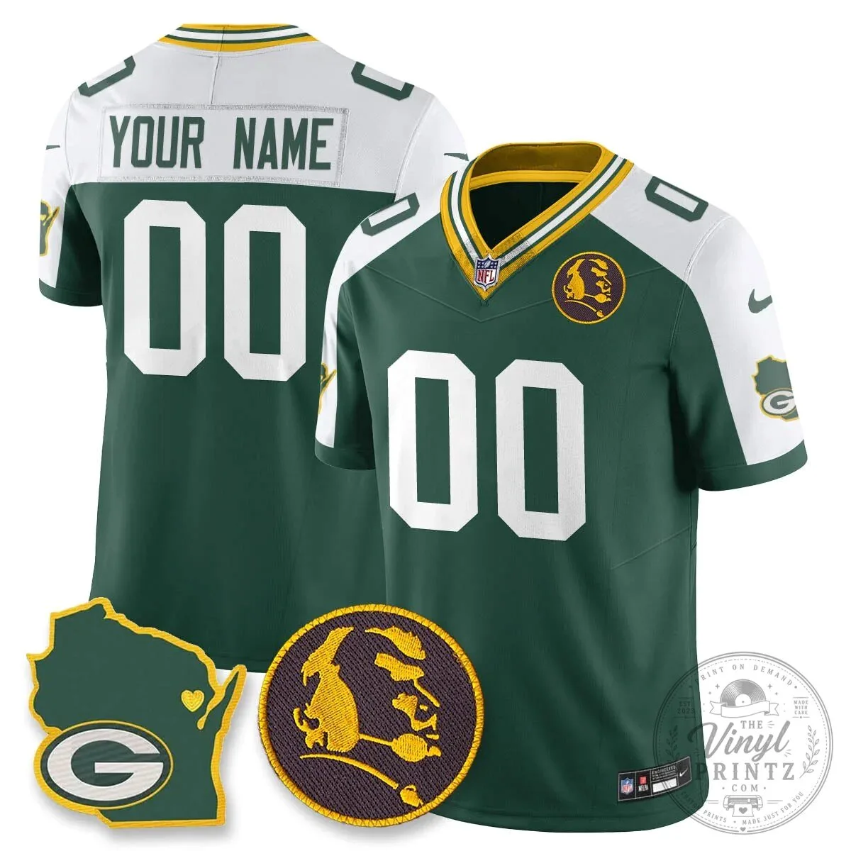 John Madden Football Jersey Custom Name and Number Green Bay Packers Black 12 John Madden Football Jersey Custom Name and Number Green Bay Packers Black