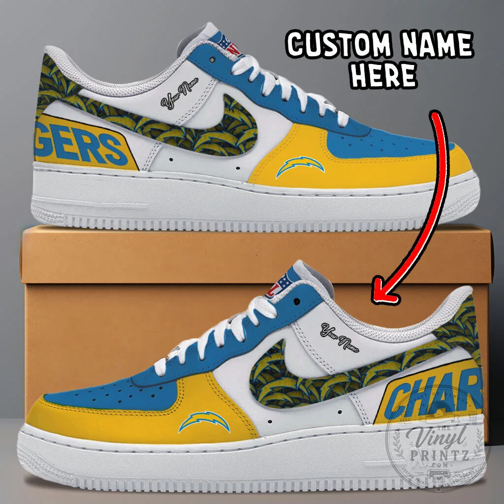 Los Angeles Chargers Trending Low Top Personalized Sneakers