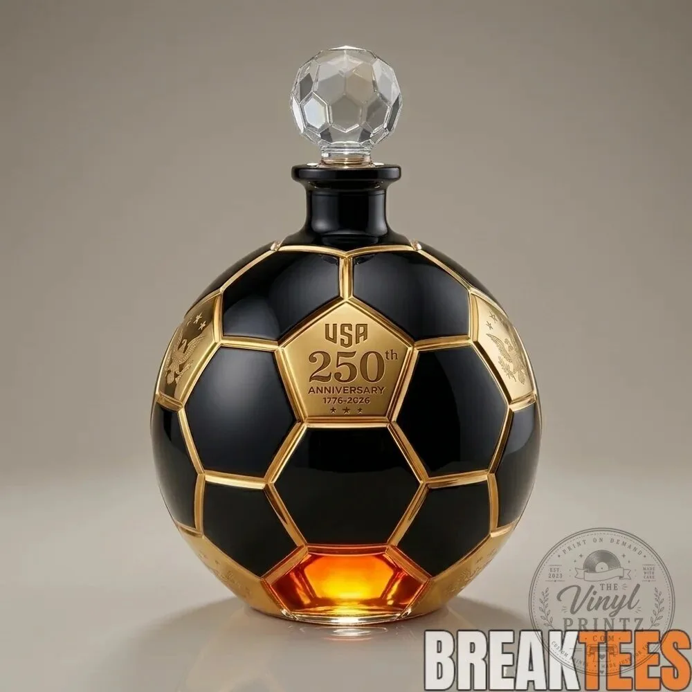 United States of America 250th Anniversary Soccer Ball Whiskey Decanter 1 United States of America 250th Anniversary Soccer Ball Whiskey Decanter