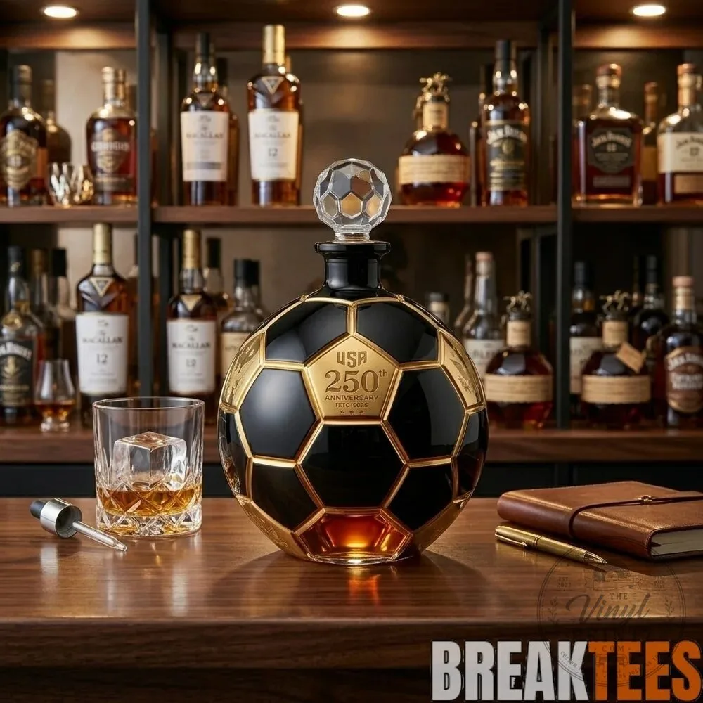 United States of America 250th Anniversary Soccer Ball Whiskey Decanter 9 United States of America 250th Anniversary Soccer Ball Whiskey Decanter
