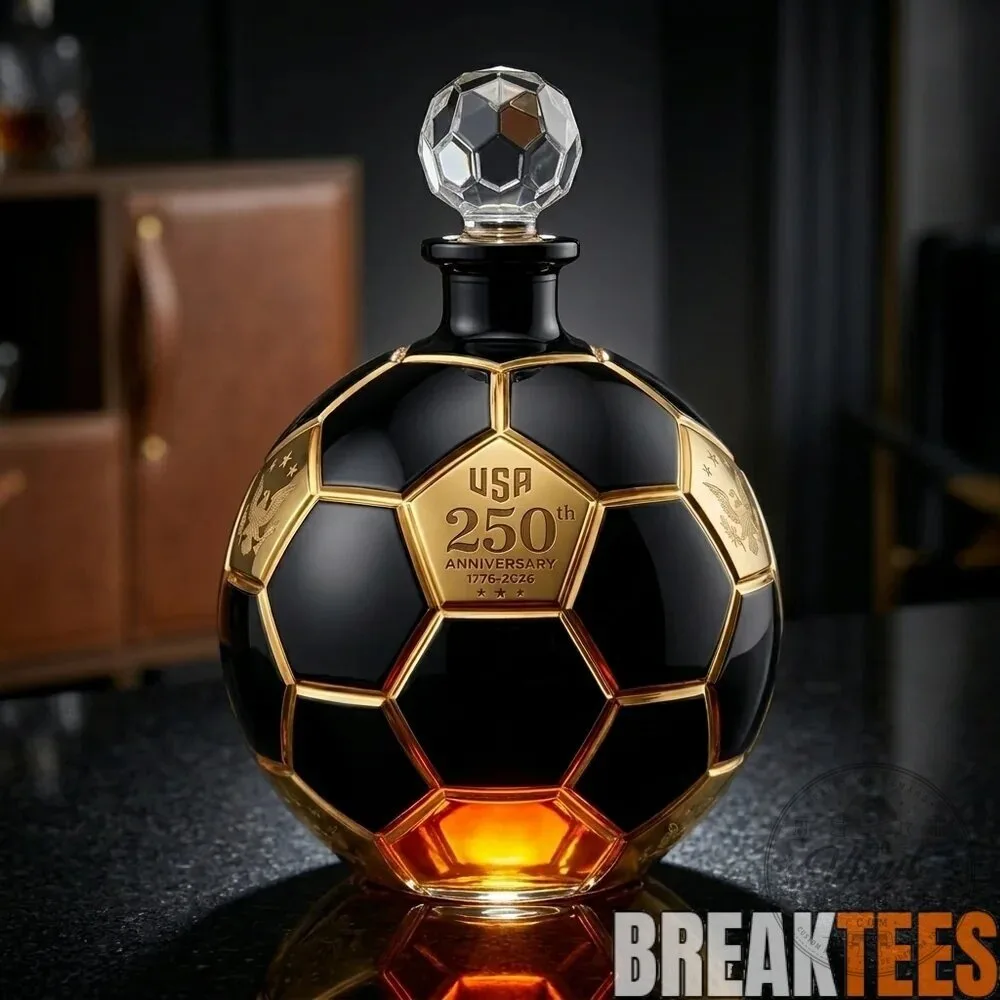United States of America 250th Anniversary Soccer Ball Whiskey Decanter 10 United States of America 250th Anniversary Soccer Ball Whiskey Decanter
