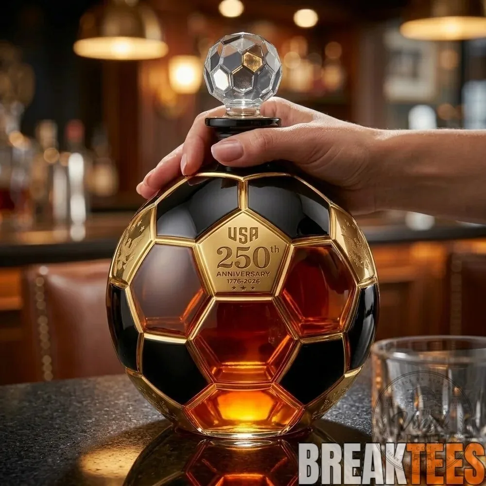 United States of America 250th Anniversary Soccer Ball Whiskey Decanter 11 United States of America 250th Anniversary Soccer Ball Whiskey Decanter