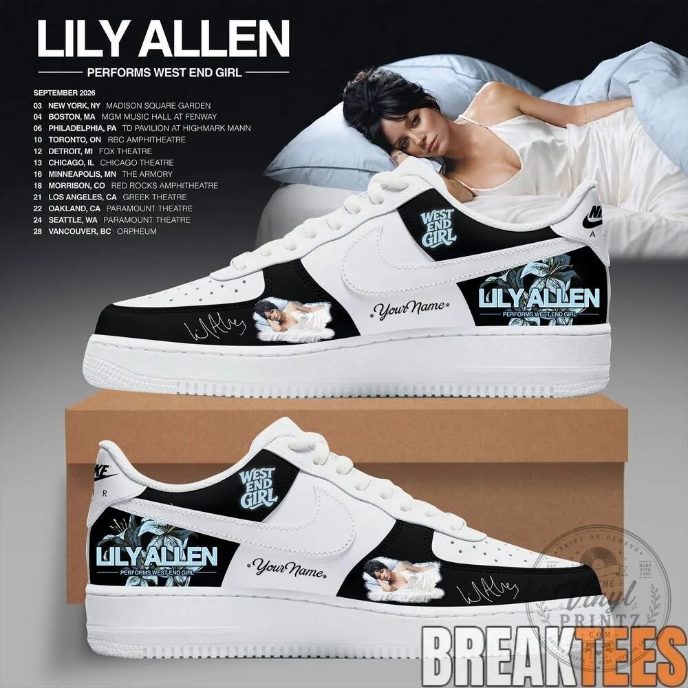 Lily Allen West End Girl Album Art Custom Printed Sneakers