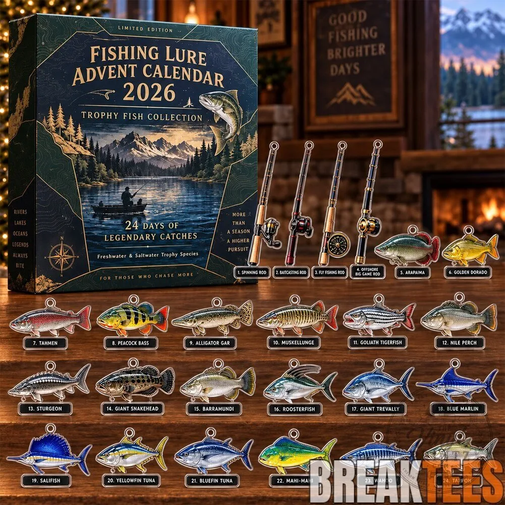 Fishing Lure Advent Calendar 2026 Trophy Fish Collection with 24 Legendary Catches