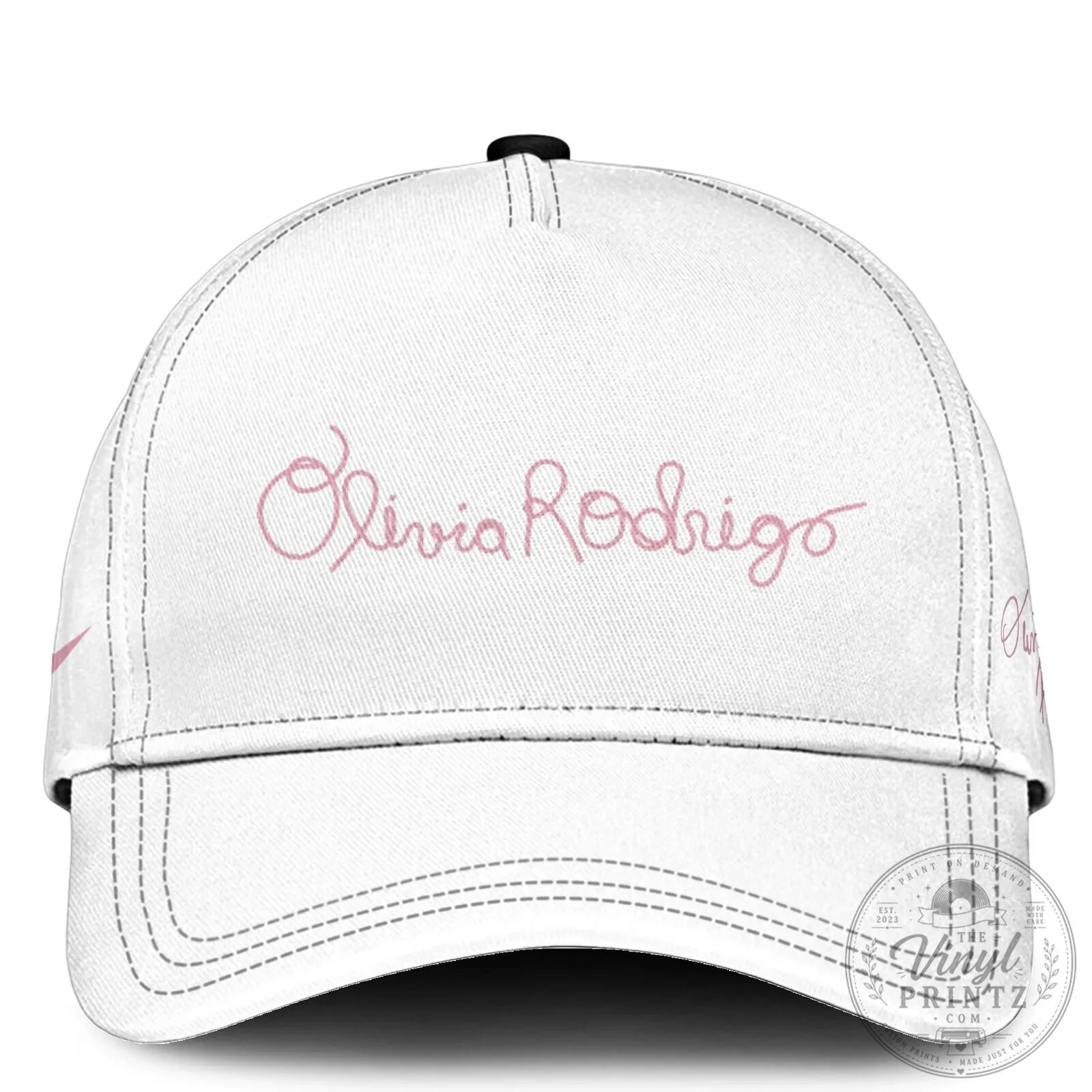 Olivia Rodrigo The Unraveled Tour Baseball Jersey with Pink Trim 9 Olivia Rodrigo The Unraveled Tour Baseball Jersey with Pink Trim