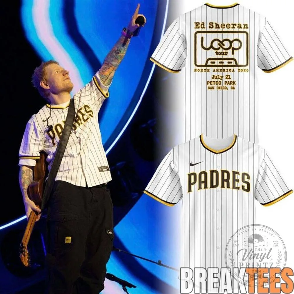 San Diego Padres Ed Sheeran Loop Tour 2026 Baseball Jersey