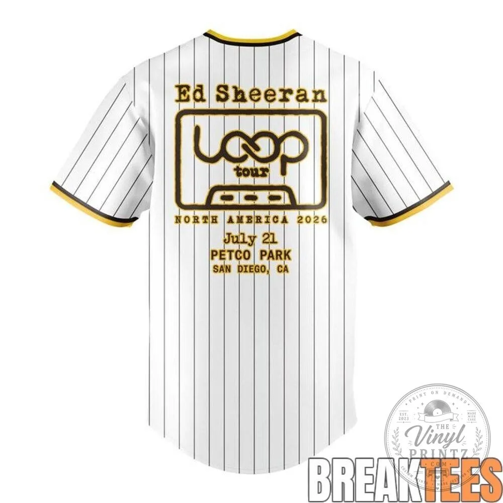 San Diego Padres Ed Sheeran Loop Tour 2026 Baseball Jersey 9 San Diego Padres Ed Sheeran Loop Tour 2026 Baseball Jersey