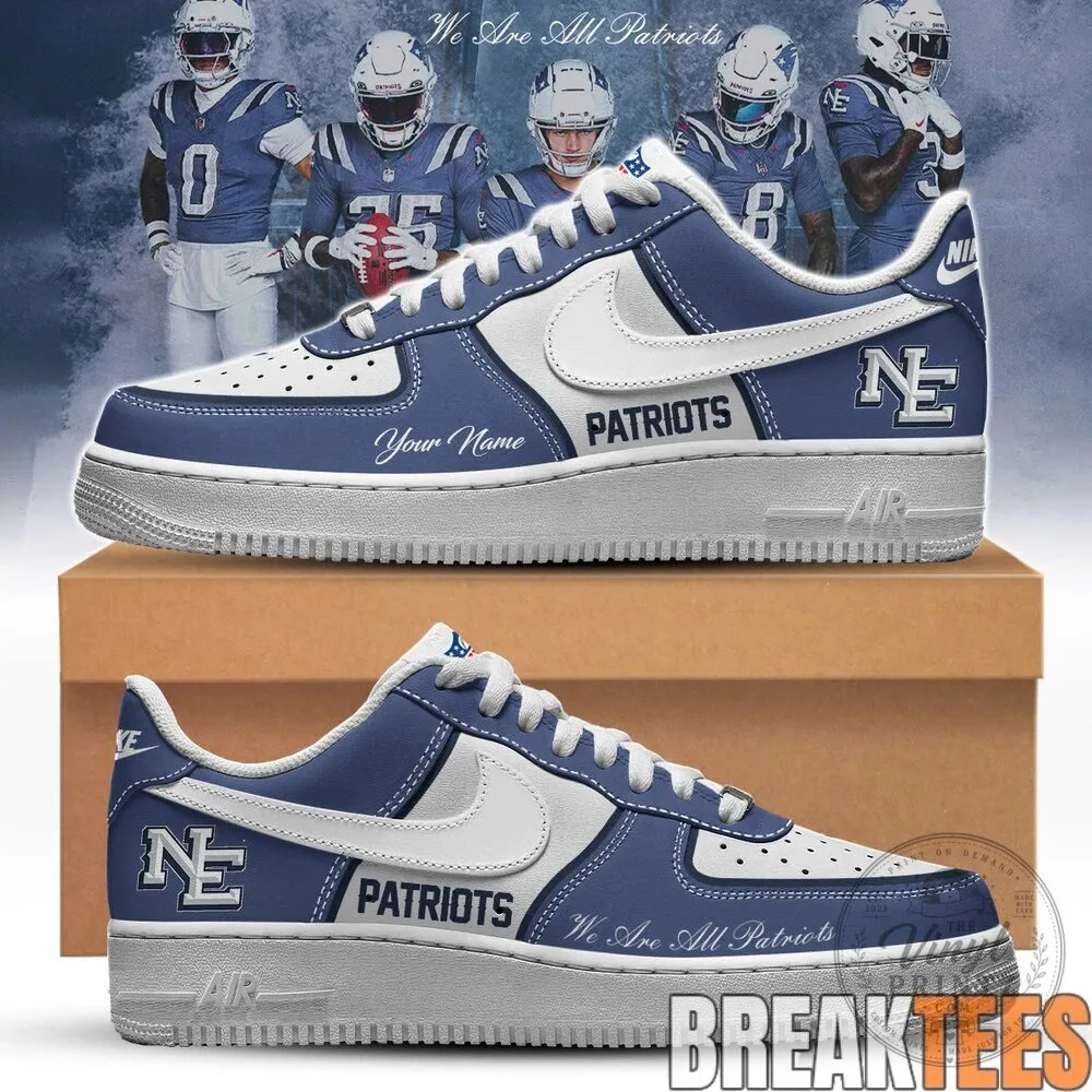 New England Patriots Custom Air Force 1 Shoes