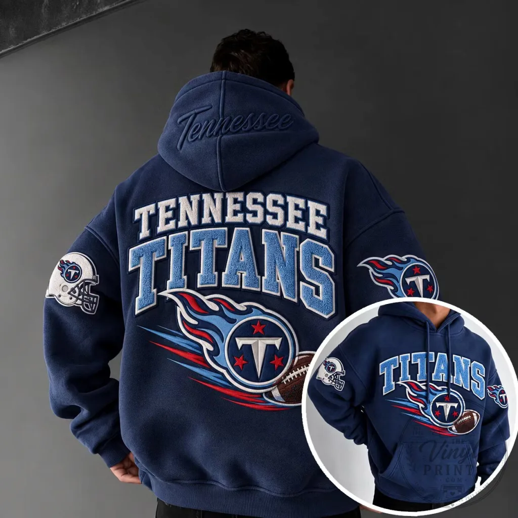 Tennessee Titans National Football League Team Logo Hoodie Tennessee Titans National Football League Team Logo Hoodie