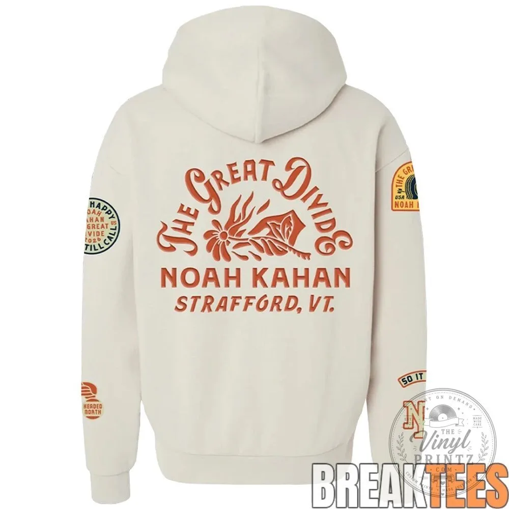 Noah Kahan The Great Divide Tour Cream Pullover Hoodie 11 Noah Kahan The Great Divide Tour Cream Pullover Hoodie