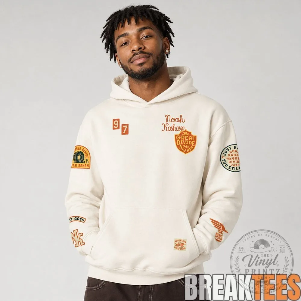 Noah Kahan The Great Divide Tour Cream Pullover Hoodie 13 Noah Kahan The Great Divide Tour Cream Pullover Hoodie