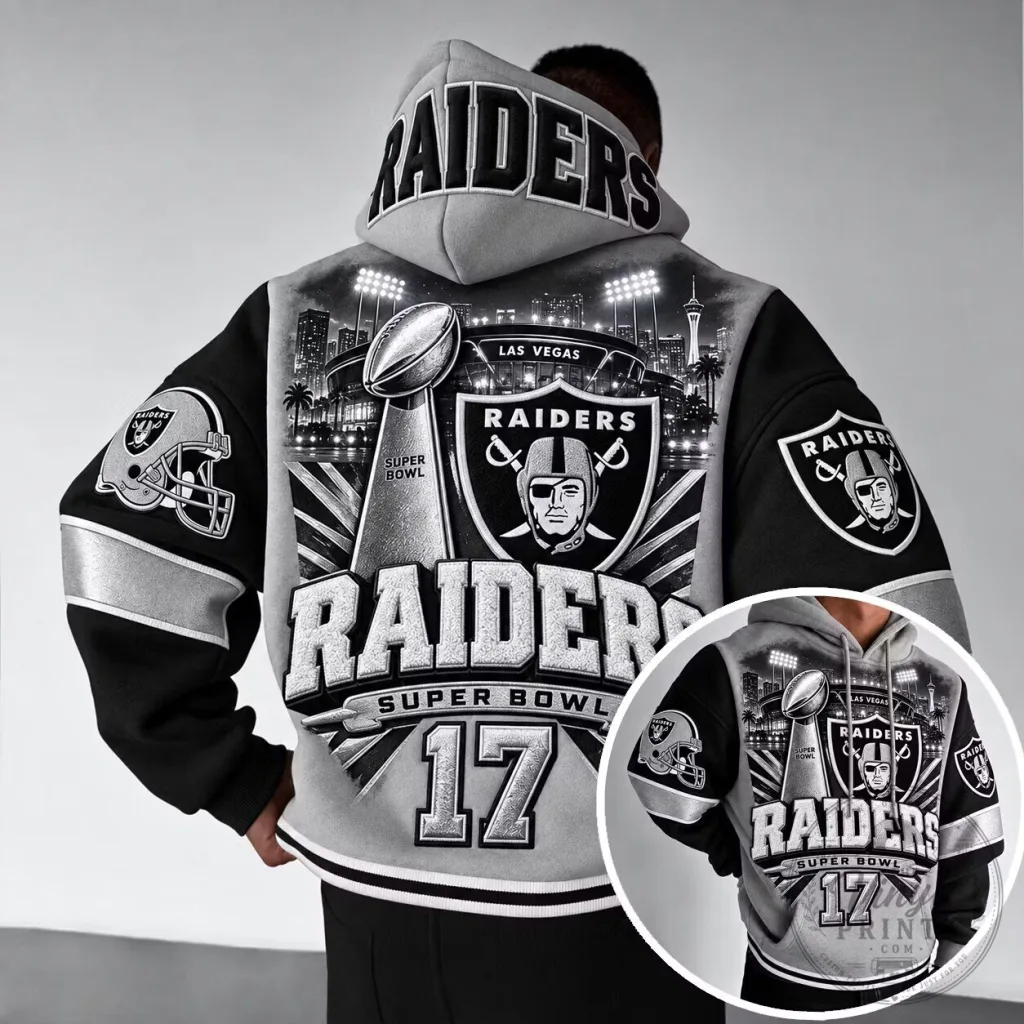 Hoodie for Super Bowl Champions Las Vegas Raiders Football Team Merchandise Hoodie for Super Bowl Champions: Las Vegas Raiders Football Team Merchandise