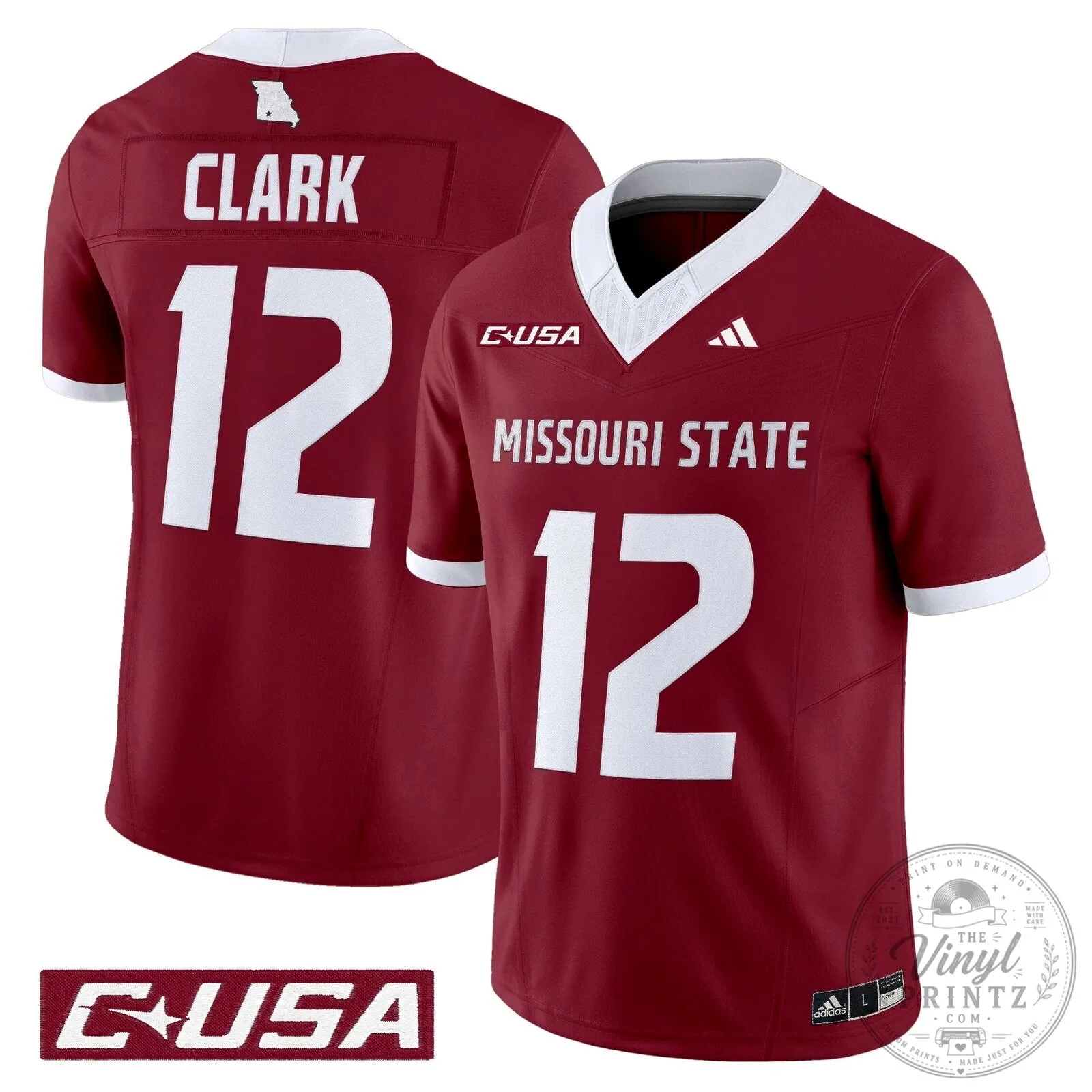 Missouri State Bears Clark 12 Football Jersey
