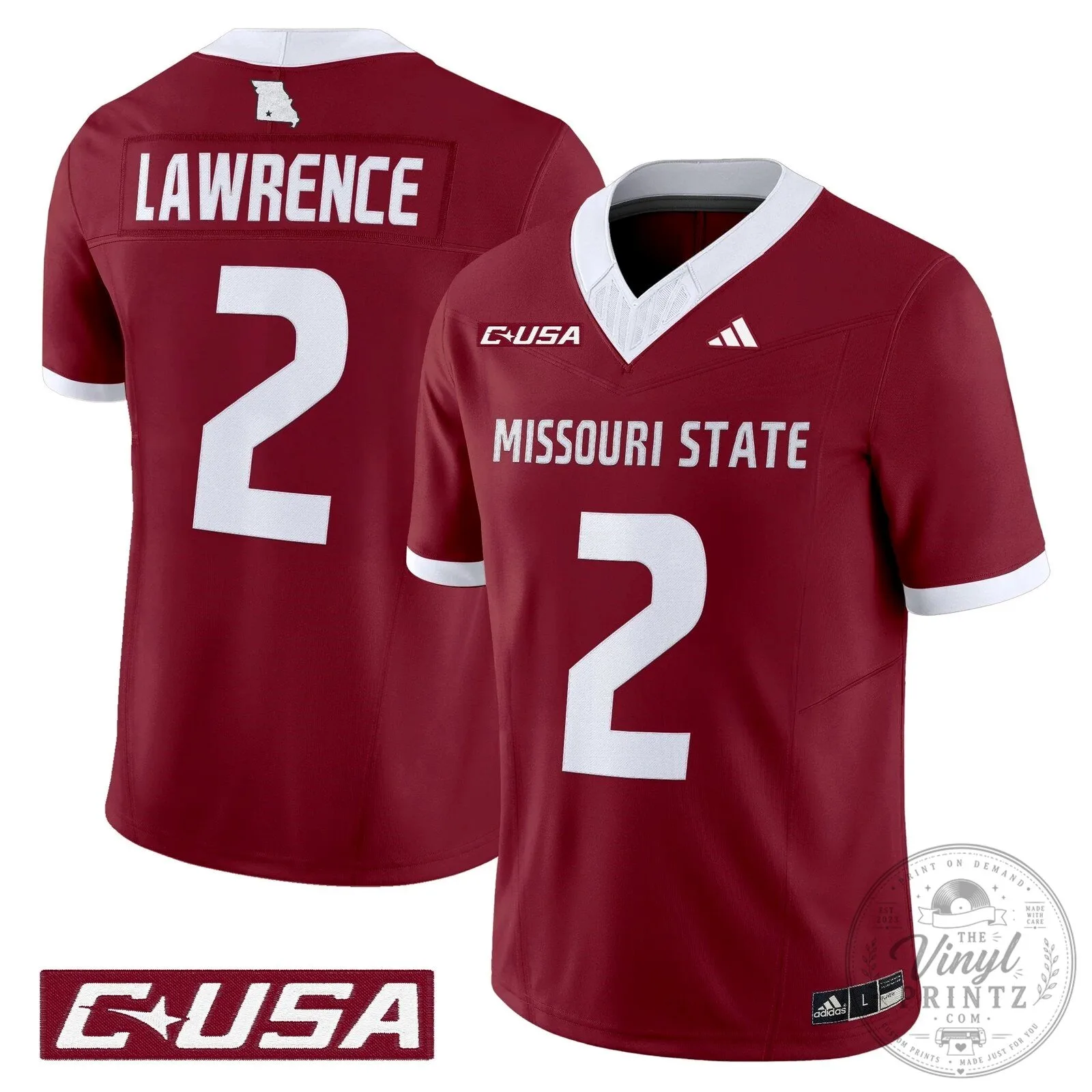 Missouri State Bears Clark 12 Football Jersey 46 Missouri State Bears Clark 12 Football Jersey