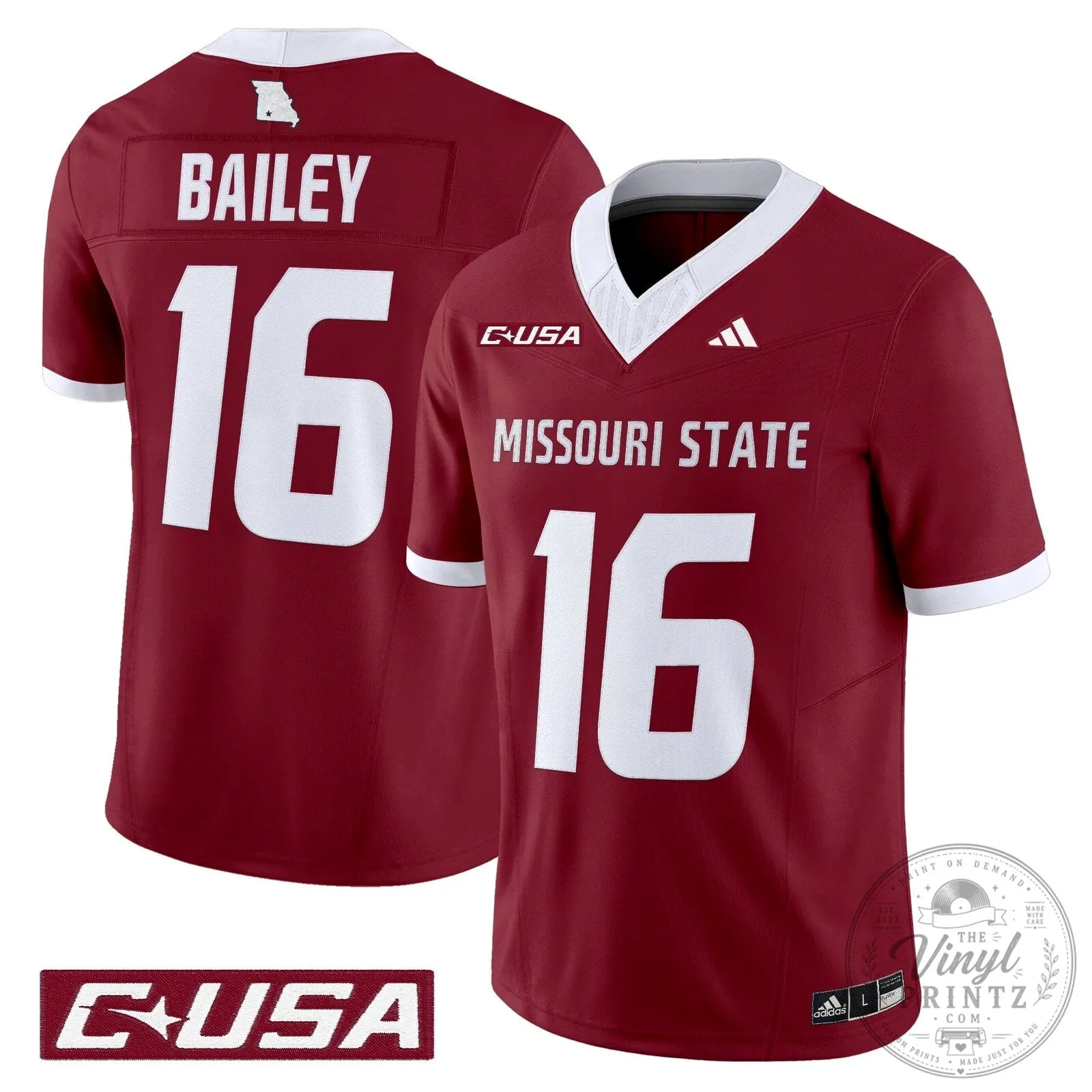 Missouri State Bears Clark 12 Football Jersey 48 Missouri State Bears Clark 12 Football Jersey