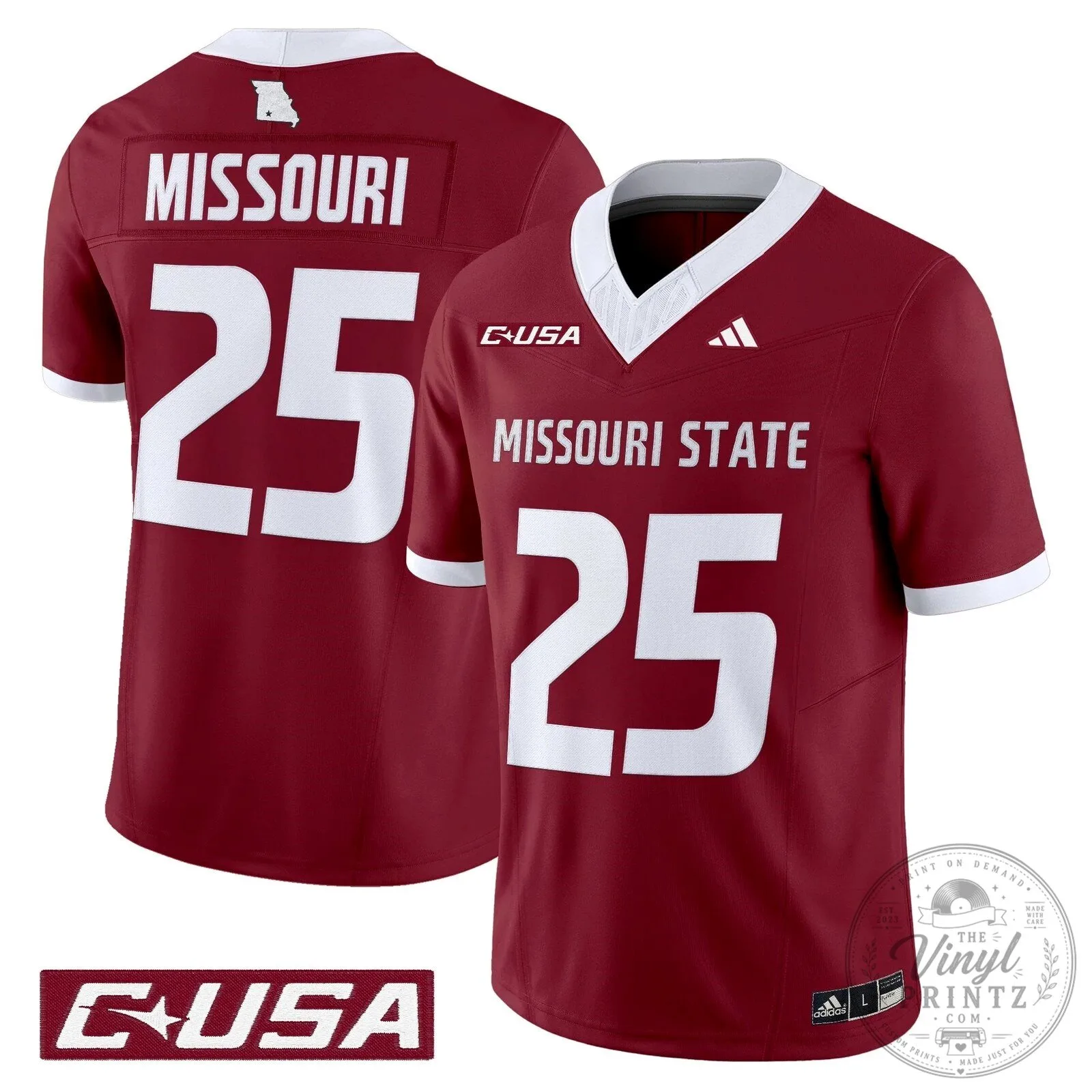 Missouri State Bears Clark 12 Football Jersey 50 Missouri State Bears Clark 12 Football Jersey