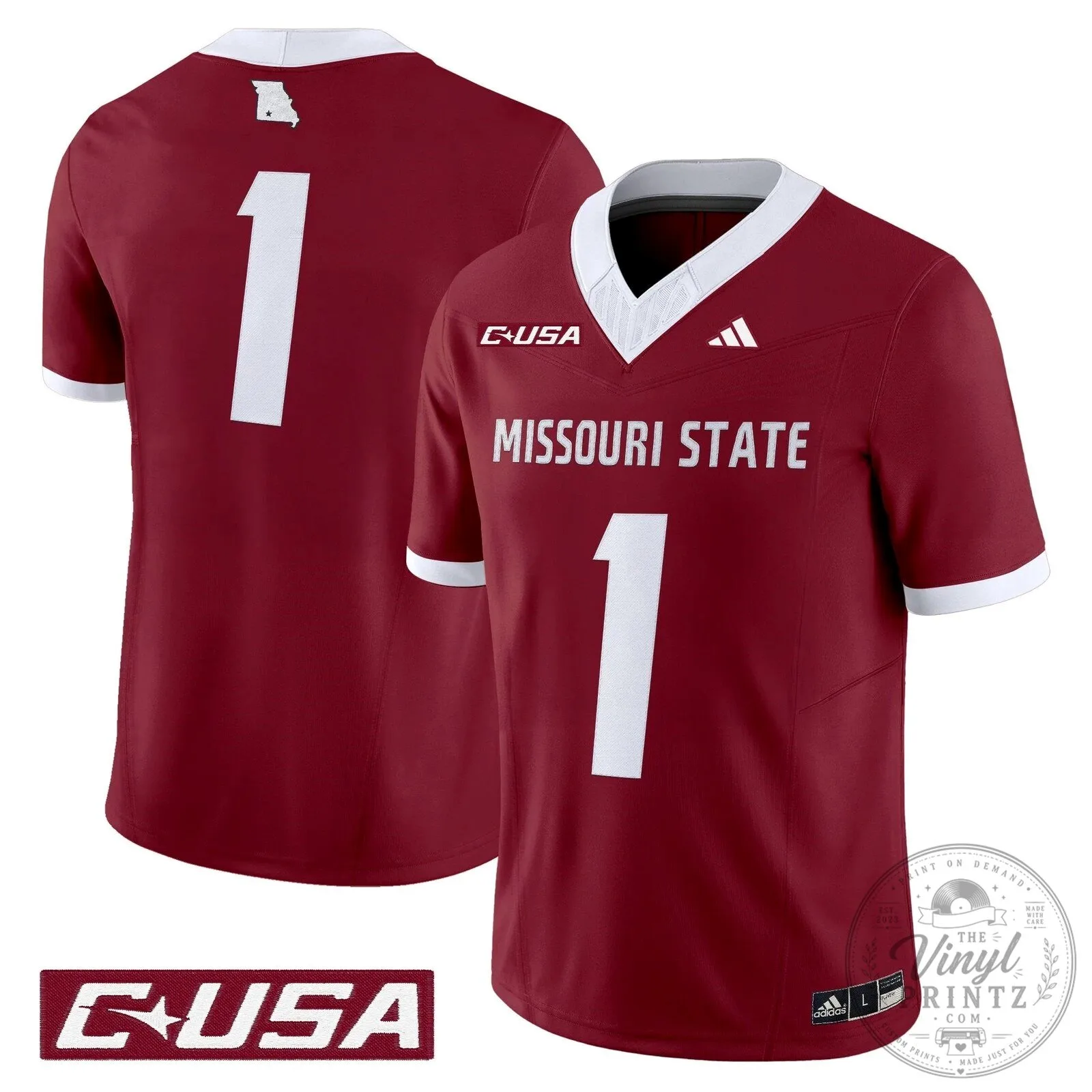 Missouri State Bears Clark 12 Football Jersey 51 Missouri State Bears Clark 12 Football Jersey